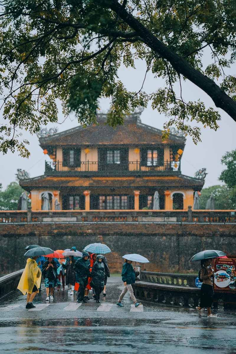 Raining in Hue Citadel